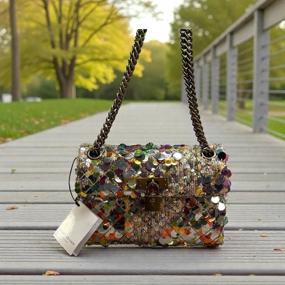 Kurt Geiger Multicolor Sequin Mini Shoulder Bag